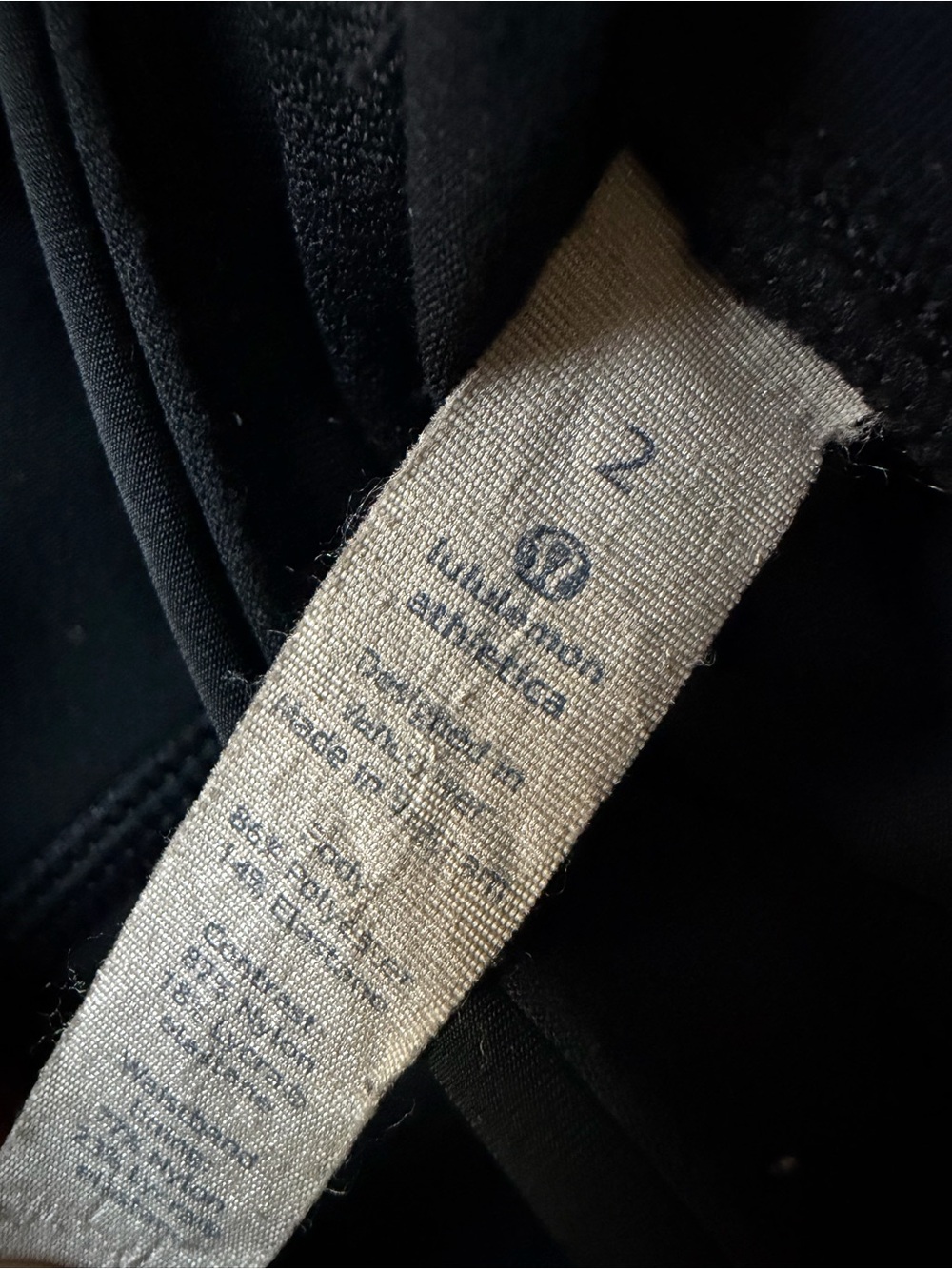 lululemon athletica Black Leggings with Interior Care Tag - Picture 6 of 8